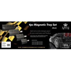 4 PC Magnetic Tray Set Black